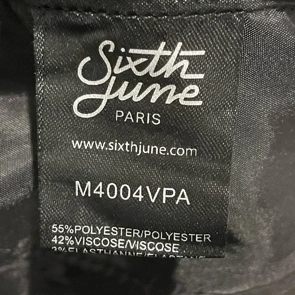 Sixth June Paris utilitarian style black joggers size M EUC - Picture 10 of 11